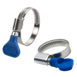 Opaska zaciskowa stalowa Obejma ślimakowa z motylkiem 16-25mm DGMO W1