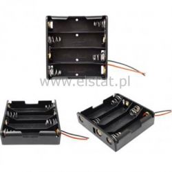 Koszyk na baterie 4xR6 ( IIII ) 1strona + kabel