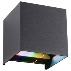 Paulmann 94847 Cybo LED Outdoor Wall Light 5W Anthracite RGBW Zigbee