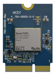 Moduł WiFi 453-00209, WPA, WPA2, WPA3, PCM, SDIO, UART, 3.3V dc, Ezurio