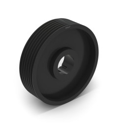 Koło pasowe do pasa klinowego wąskiego liczba zębów: 2 do paska: 28mm Koło paska klinowego otwór: 9mm Żeliwo SKF skok: