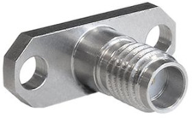 SSMA flange socket 50 Ω, straight, RFSSMAA2JEGA