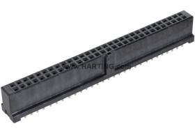 Listwa stykowa PCB 60-pinowe 09195 raster: 2.54 mm Prosty 2-rzędowe HARTING Do montażu na płytce drukowanej1000 V W