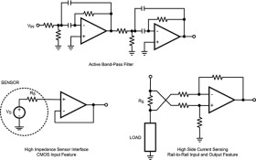 Single CMOS Input, RRIO, Wide Supply Range Operational Amplifiers