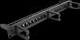 66237 19" Keystone Patch Panel 16 port 1U black