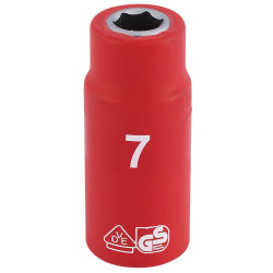 Draper Expert 31325 1/4&quot; Sq. Dr. Fully Insulated VDE Socket (7mm)