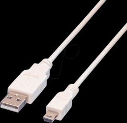 11.99.8730 USB 2.0 cable, USB-A to Mini USB-B connector, 3.0 m