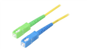 Sca-Scu/Os2-020Yl Patch Cord Światłowodowy Os2 Sc/Apc, Sc/Upc 2M Lszh Żółty