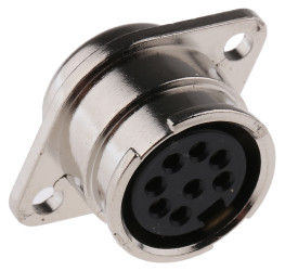 Gniazdo Din 8 -pinowe Żeński Montaż na panelu 100 V AC