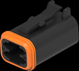 Socket housing, 4 pole, for DEUTSCH DT series, DT06-4S-P012