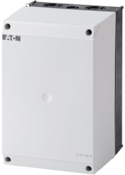 Insulating material housing, (L x W x H) 160 x 160 x 240 mm, black/gray, for emergency stop switch, 206898