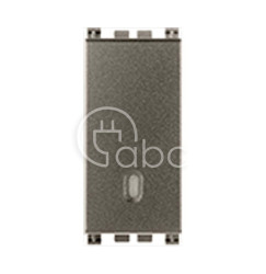 Łącznik uniwersalny (jednobiegunowy), 16AX, 1M, srebrny ciemny, 19001.M