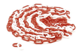 Perel ROOD/WITTE KETTING - Versatile 5-Meter Chain for Demarcation &amp; Safety