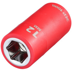 Draper 17638 XP1000&#xAE; VDE Socket, 3/8&quot; Sq. Dr., 12mm - 17638