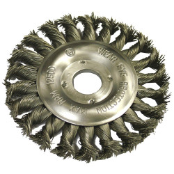 Faithfull 1512522150 Circular Wire Brush 125 x 12mm 22.2mm Bore 0.50mm Wire