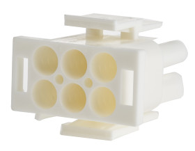 Obudowa złącza 6-pinowe 2-rzędowe raster: 6.35mm TE Connectivity Męski Montaż na kablu Universal MATE-N-LOK Złącze