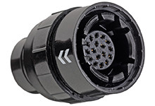 Złącze wielostykowe przemysłowe 17-pinowe, panelowe Gniazdo Molex