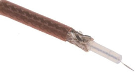 Kabel koncentryczny, RG179B/U, FEP, Brązowy Bez zakończenia Bez zakończenia, RS PRO Bez zakończenia