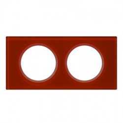CELIANE Ramka podwójna uniwersalna szkło karmin 069472