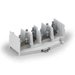 Zacisk rozdzielczy 750V 4-torowy Cu 2,5-70mm2 podstawa z tworzywa KF7.70