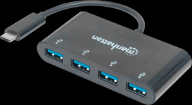 162746 USB 3.0 hub, 4-port, USB-C port