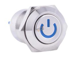 PRZEŁĄCZNIK MONOSTABILNY OKRĄGŁY 2A 250V NIEBIESKI PŁAS.MKX