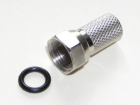 Wtyk F na kabel 6.8mm z uszczelką L20