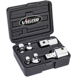 Vigor V1293 Bit Adapter Set Ball LoC.King Robust in Plastic Case