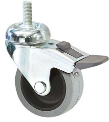 Koło samonastawne średnica kabla 63mm Kołek gwintowany Guitel Hervieu 40kg wysokość całkowita 80mm