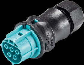 96.051.4053.6 RST Classic 20i5 connector, turquoise blue socket