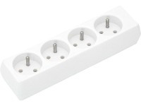 GAC250PL-4XGB Gniazda 250V listwa zasilająca 4 gniazda - standard PL - 3 biegunowy, biały 16A