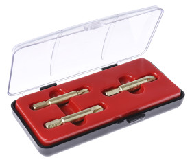 Zestaw do odkręcania śrub, l. elementów: 3, w zestawie: Nr 1, nr 2, nr 3, Stal