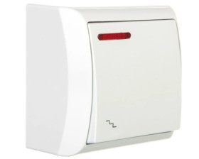 BIS Łącznik schodowy z podświetleniem biały ŁN-3BS/00