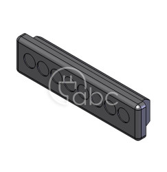 Przepust kablowy niedzielony KEL-DP-E, na 8 przewodów, 50591