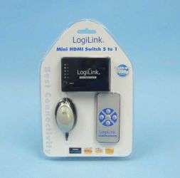 PRZEŁĄCZNIK HDMI 5-&gt;1 WZM.LOGILINK+PILOT