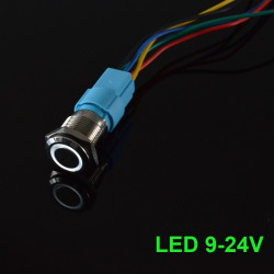 Przełącznik hermetyczny 250V 3A monostabilny 16 mm ( biały )