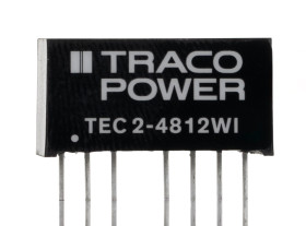 Przetwornica DC-DC, 2W, Uwe 18 → 75 V DC, Uwy 12V dc, Iwy 167mA, TRACOPOWER