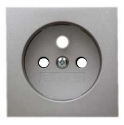 Płytka czołowa do gniazda z uziemieniem alu aksamit lakierowany Q.1/Q.3 3965766074