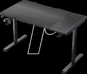 TEGD-2037001.11 ThunderX3 LAB-X Lite desk, black