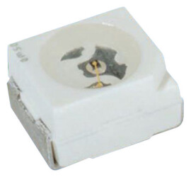 LED, Montaż powierzchniowy, Czerwony, 2-pinowy, 1.9 V PLCC 2, 120 °, Broadcom, HSMx