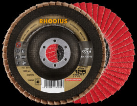 208748 Lamellar grinding disc, stainless steel, 125 mm, 80-grain