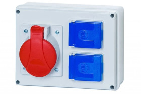 Rozdzielnica budowlana BERGAMO 1x5P 32A 2x2P+Z ITALINE ITA00114 ELIT50524