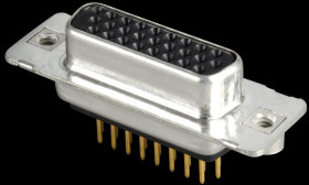 164A17219X D-SUB socket, high density, 26-pin, print, twisted