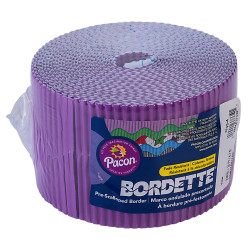 Bordette P0037334 Violet Colour Precut Corrugated Paper Border Trim 57x7500mm