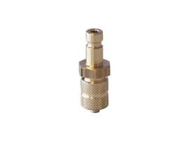 Króciec szybkozłącza DN2,7 typ 20, skręcany do węża fi 3x5 mm, mosiądz