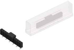Socket header, 12 pole, pitch 2.54 mm, angled, 10139240