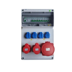 Rozdzielnica elektryczna CEE 63A 32A 16A 4x230V FI