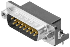 Weidmüller D-SUB M6.3 T15HB 3.2B4 TY BK 2701750000 Złącze męskie D-Sub 90 ° Ilość styków: 15 lutowane 70 szt.