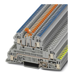 Listwa zaciskowa uziemienia Phoenix Contact poziomy: PotrójnyŚruba UTI 2.5-PE/L/NTB 24A 400 V