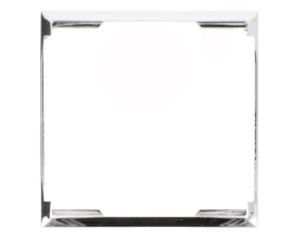 ARIA Ramka ozdobna do gniazd podwójnych do ramek srebro RO-4U/67